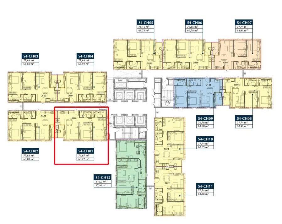 Bán căn hộ 2pn ở sunshine sky city 78m2 , tầng cao tòa s4, hỗ trợ vay nh, giá 5,8 tỷ