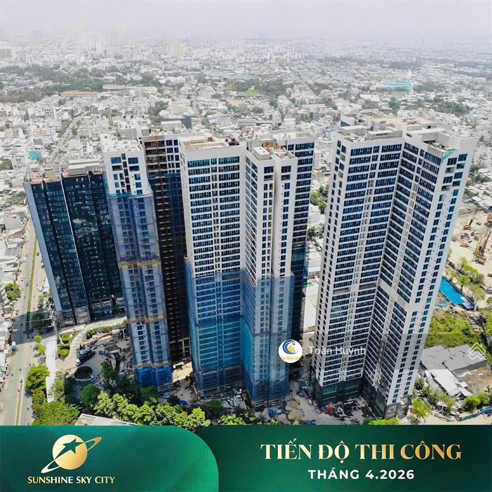Bán officetel sunshine sky city 2pn 78m2, sắp bàn giao q2/2026, giá cực tốt 4.5 tỷ