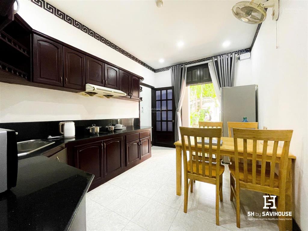 Căn hộ 1pn/studio phong cách indochine  khuôn viên nhiều cây xanh mang lại cảm giác tươi mát