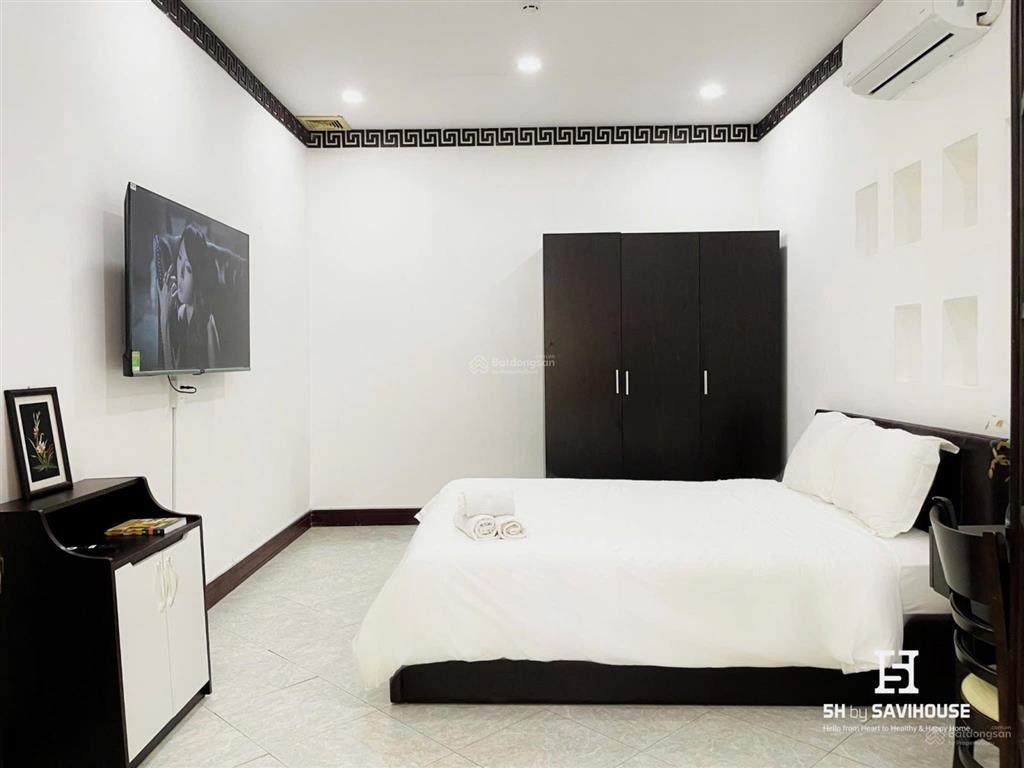 Căn hộ 1pn/studio phong cách indochine  khuôn viên nhiều cây xanh mang lại cảm giác tươi mát