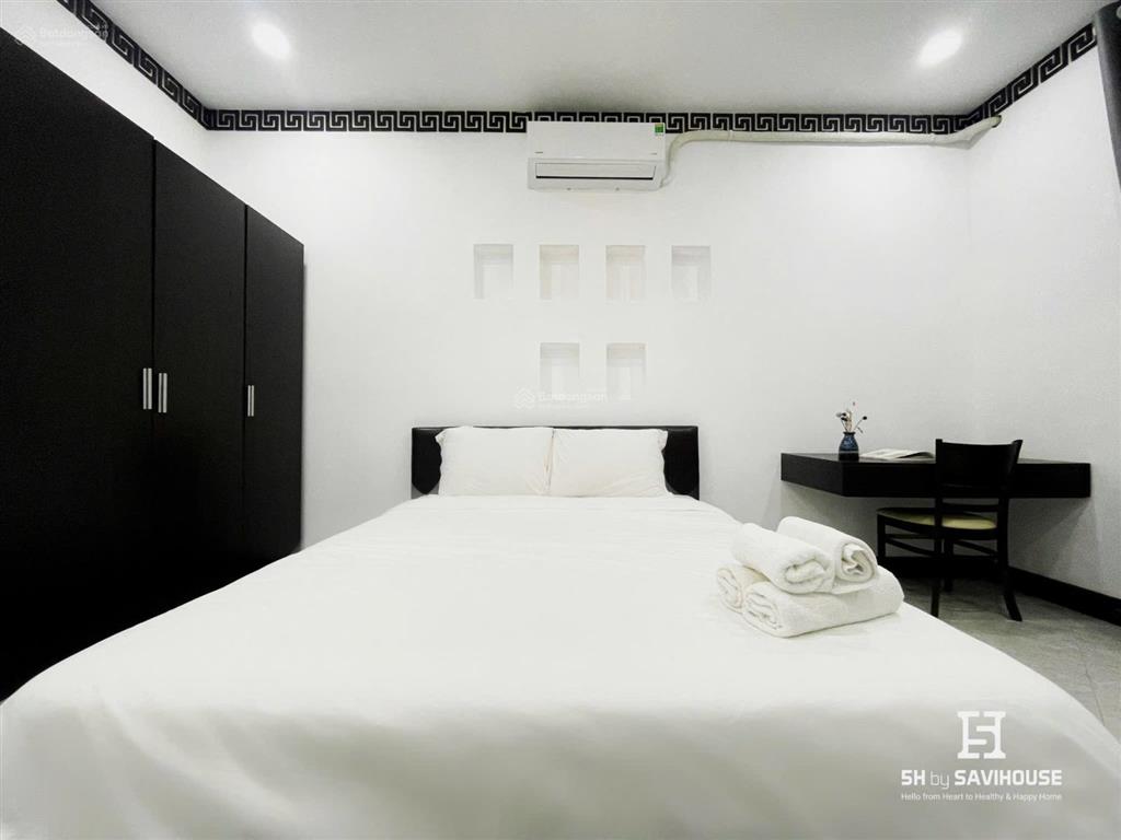Căn hộ 1pn/studio phong cách indochine  khuôn viên nhiều cây xanh mang lại cảm giác tươi mát