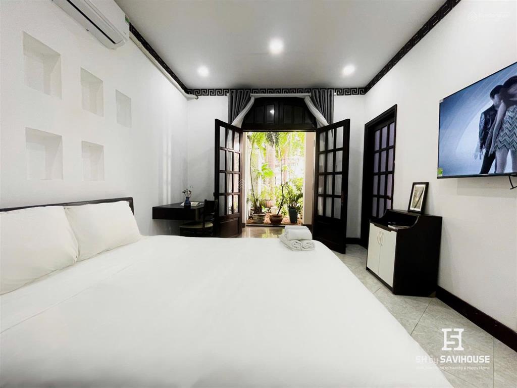 Căn hộ 1pn/studio phong cách indochine  khuôn viên nhiều cây xanh mang lại cảm giác tươi mát