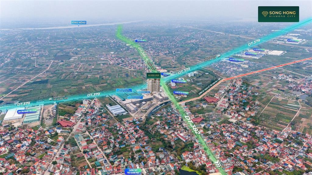 Chiết khấu hơn 1 tỷ đồng cho 5 khách hàng đầu tiên mua dự án sông hồng diamond city hưng yên.