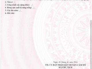 Lô đất 3 mặt tiền cực đẹp xã thừa đức, cẩm mỹ, đồng nai