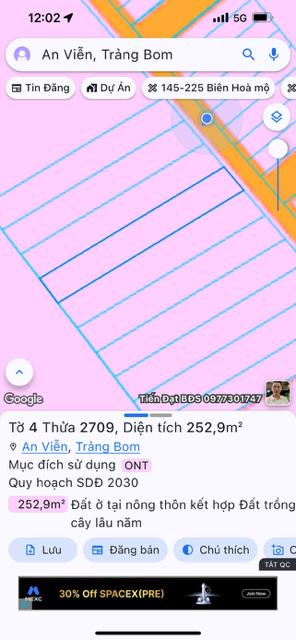 Bán đất an viễn vị trí cực đẹp, phù hợp xây trọ, căn hộ dịch vụ