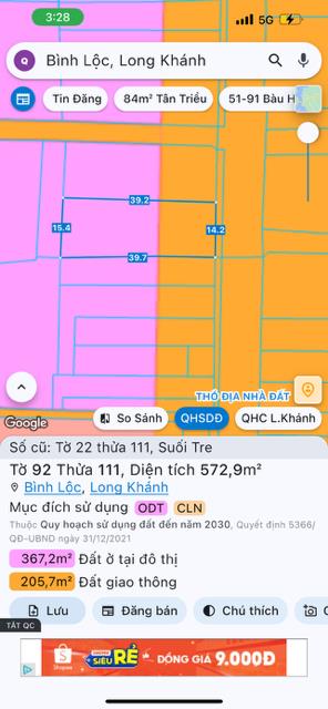 Bán gấp nhà mặt tiền đường suối tre  bình lộc