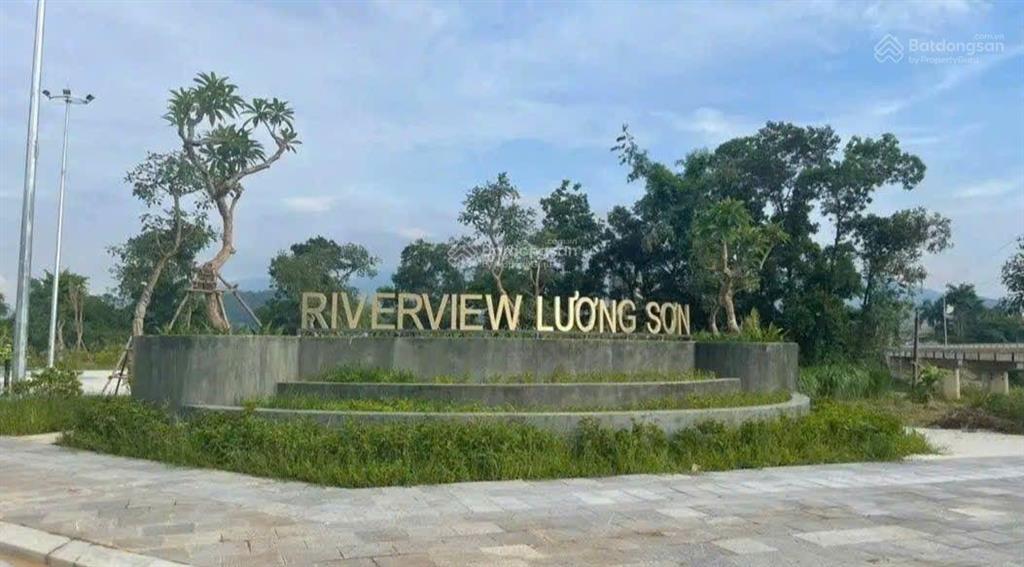 Lô đẹp 2 mặt thoáng gần công viên trung tâm riverview và phố chợ lương sơn hòa bình