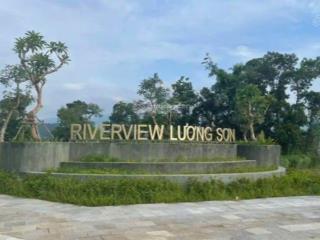 Lô đẹp 2 mặt thoáng gần công viên trung tâm riverview và phố chợ lương sơn hòa bình