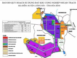 Giá có nhỉnh tỷ xíu lô đất ngay sát khu công nghiệp phú sơn nhuận trạch lương sơn hòa bình