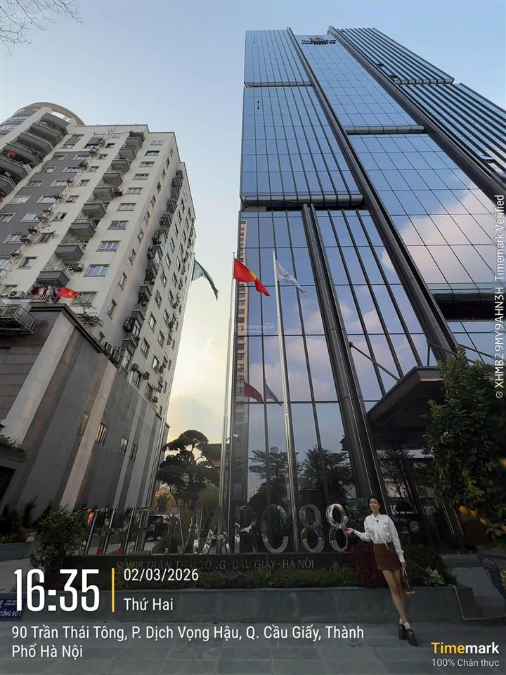 Cho thuê văn phòng hạng a the marc 88 tại trần thái tông, hà nội. dt 1000m2 giá cả hợp lý