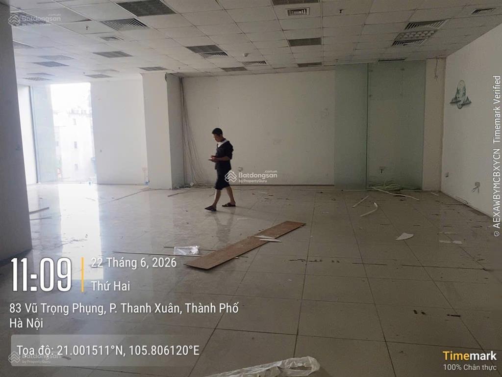 Bql tòa nhà hapulico complex  thanh xuân cho thuê sàn văn phòng diện tích 500m² có cắt
