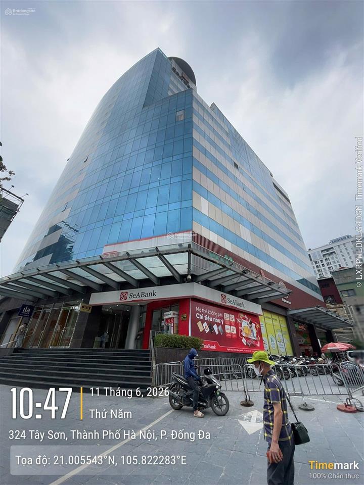 Bql tòa nhà oriental tower 324 tây sơn cho thuê vp, dt 150m2
