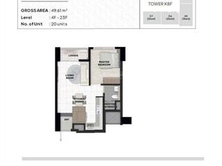 Bán gấp căn 1pn  46m² tại tòa k8 starlake tây hồ tây giá 7,2 tỷ.  0915 568 ***