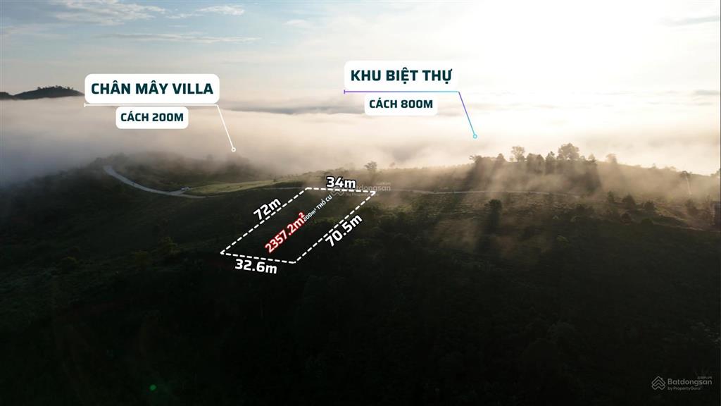 Đất nghỉ dưỡng view săn mây, ngắm bình minh  hoàng hôn đồi bát úp bảo lộc, lâm đồng có sẵn thổ cư