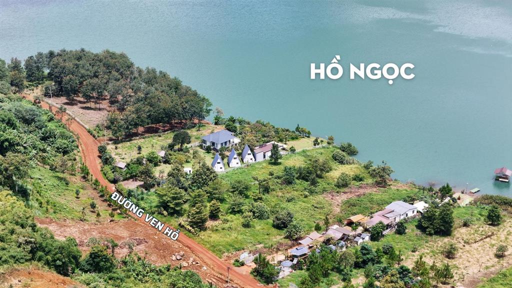 Đất view hồ ngọc bảo lộc  622.4m2 (10 x 62) có sẵn 300m thổ cư, view trực diện hồ, gần homestay