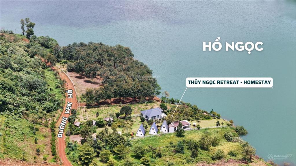 Đất view hồ ngọc bảo lộc  622.4m2 (10 x 62) có sẵn 300m thổ cư, view trực diện hồ, gần homestay