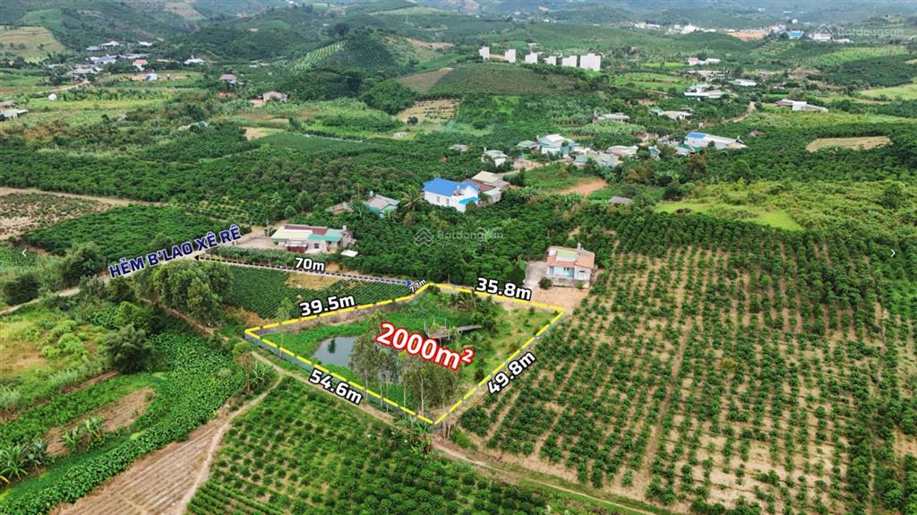 2 sào đất gần đường b'lao xê rê phường 3 bảo lộc chỉ 1.2 tỷ