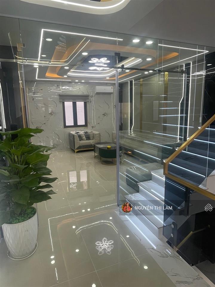 Bán nhà trung mỹ tây quận 12, nhà 5 tầng 4.5x16m gara ô tô 4pn 6wc sổ hồng riêng 6.99 tỷ