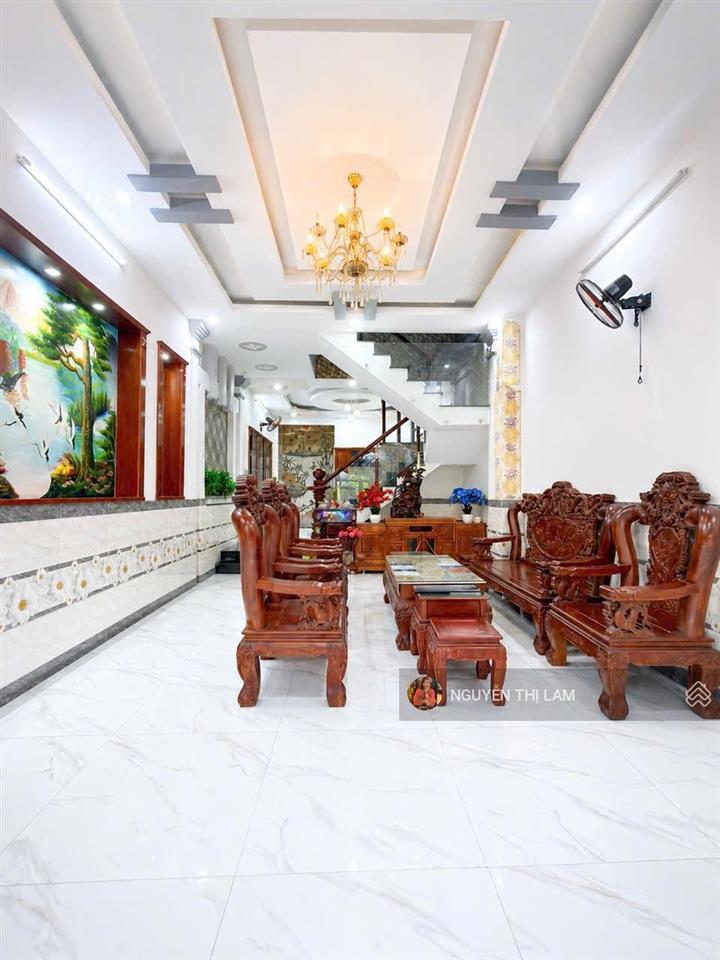 Mặt tiền tân thới hiệp 13 đường nhựa 10m nở hậu 4 tầng nhỉnh #7txx