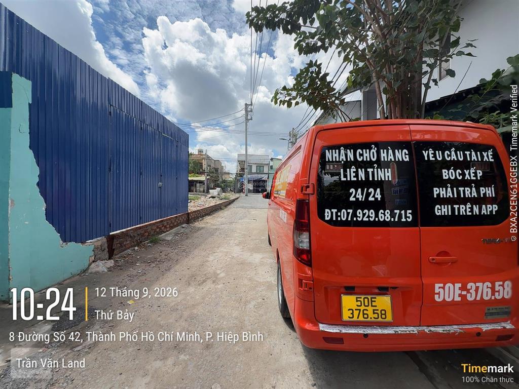 Bán đất hxh thông gpxd 4 tầng ngay chợ hiệp bình, ngã ba tam bình