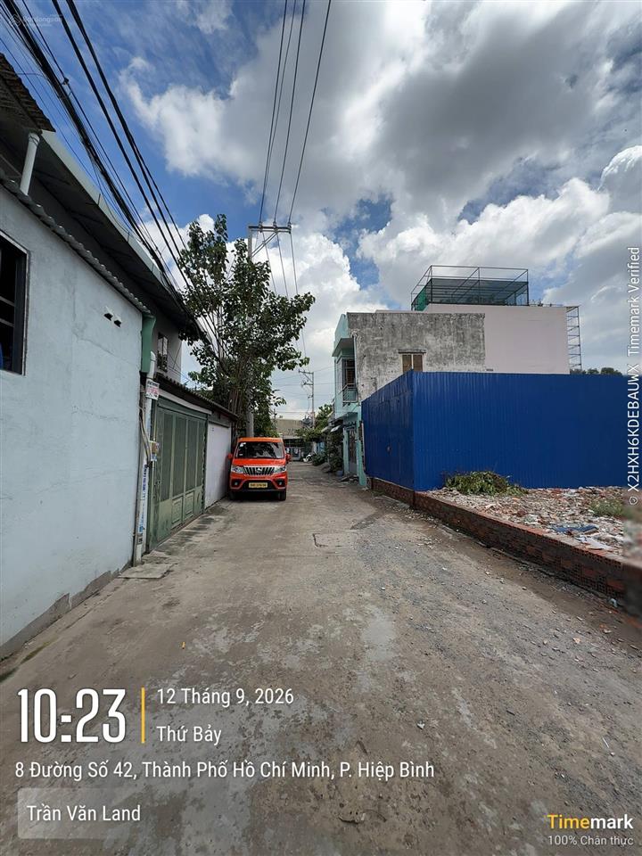 Bán đất hxh thông gpxd 4 tầng ngay chợ hiệp bình, ngã ba tam bình