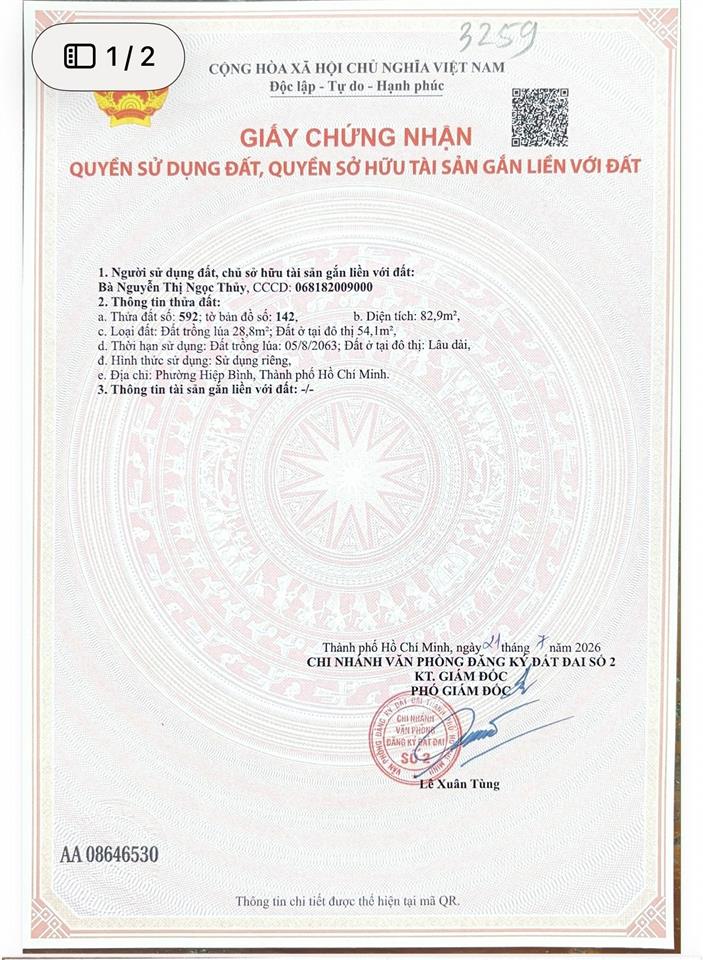 Ngộp bank xả lỗ  85m2 đất mtkd ngay chợ hiệp bình, mầm non hiếu trung, gpxd 6 tầng