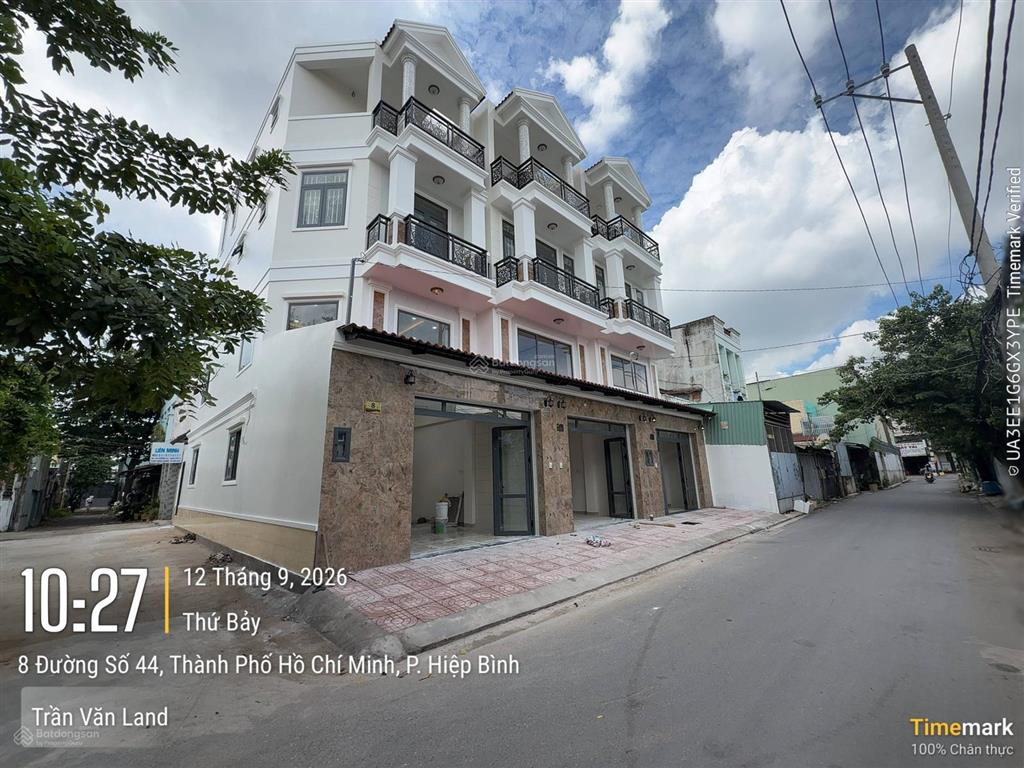 Nhà 4 tầng mặt tiền kinh doanh ngay chợ hiệp bình, góc 2 mặt tiền