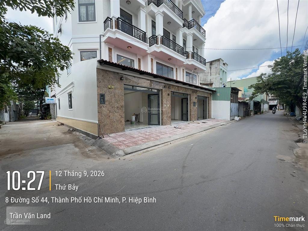Nhà 4 tầng mặt tiền kinh doanh ngay chợ hiệp bình, góc 2 mặt tiền