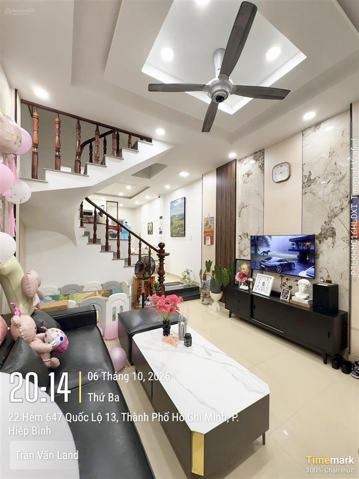 Chính chủ hh 2% nhà 3 tầng gần sông sg, vạn phúc city, để lại nội thất