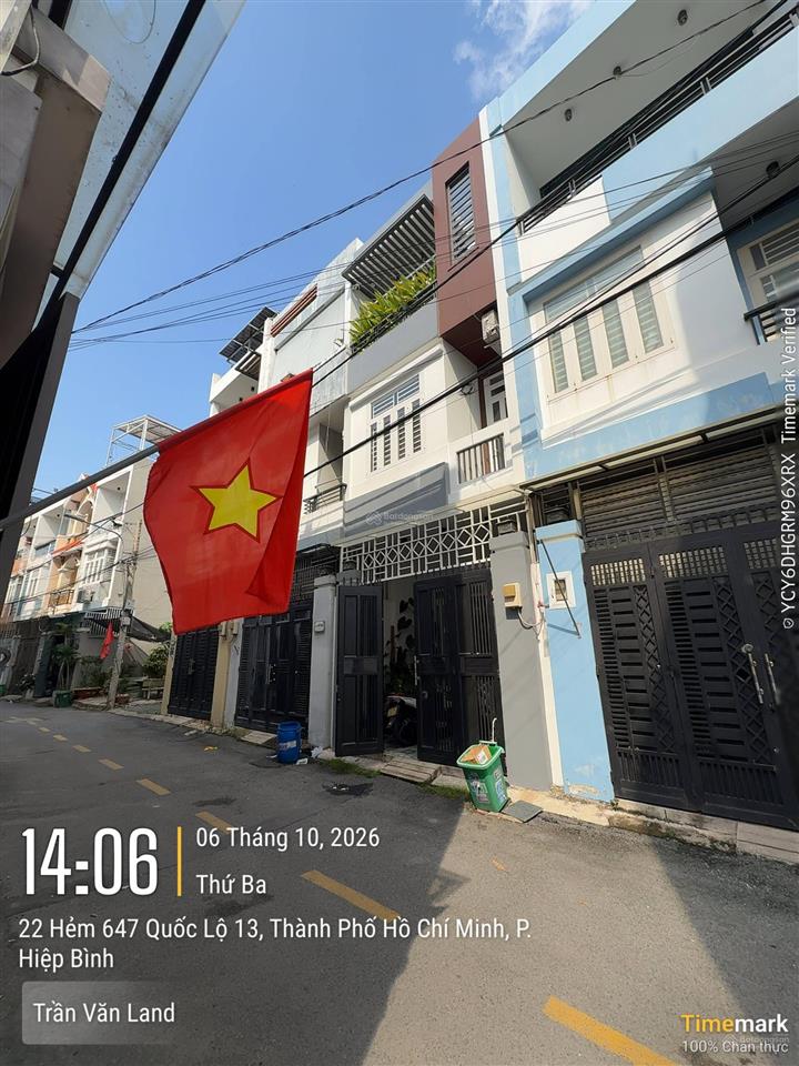 Chính chủ hh 2% nhà 3 tầng gần sông sg, vạn phúc city, để lại nội thất