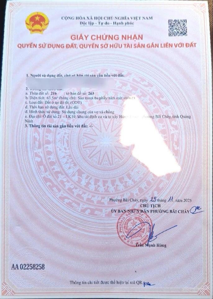 Bán đất tđc tây hùng thắng bãi cháy | hướng nam mát mẻ gần biển , đường to 0913 129 ***