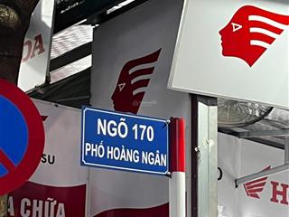 Bán nhà căn góc ngõ 170 hoàng ngân, cầu giấy