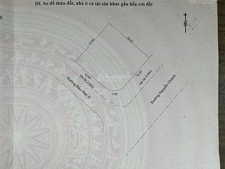 Chính chủ gửi bán lô góc 2 mặt tiền đường nguyễn chánh  bàu mạc 5