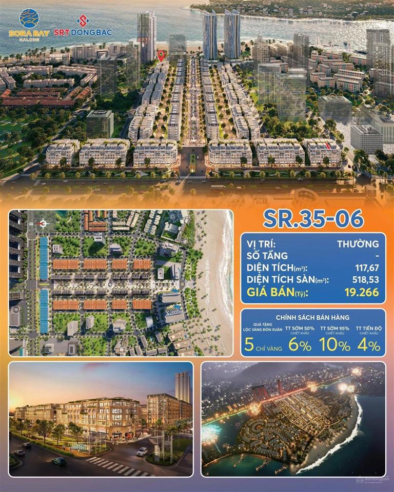 Căn shophouse hiếm trên trục phố thương mại biển tại sora bay ha long