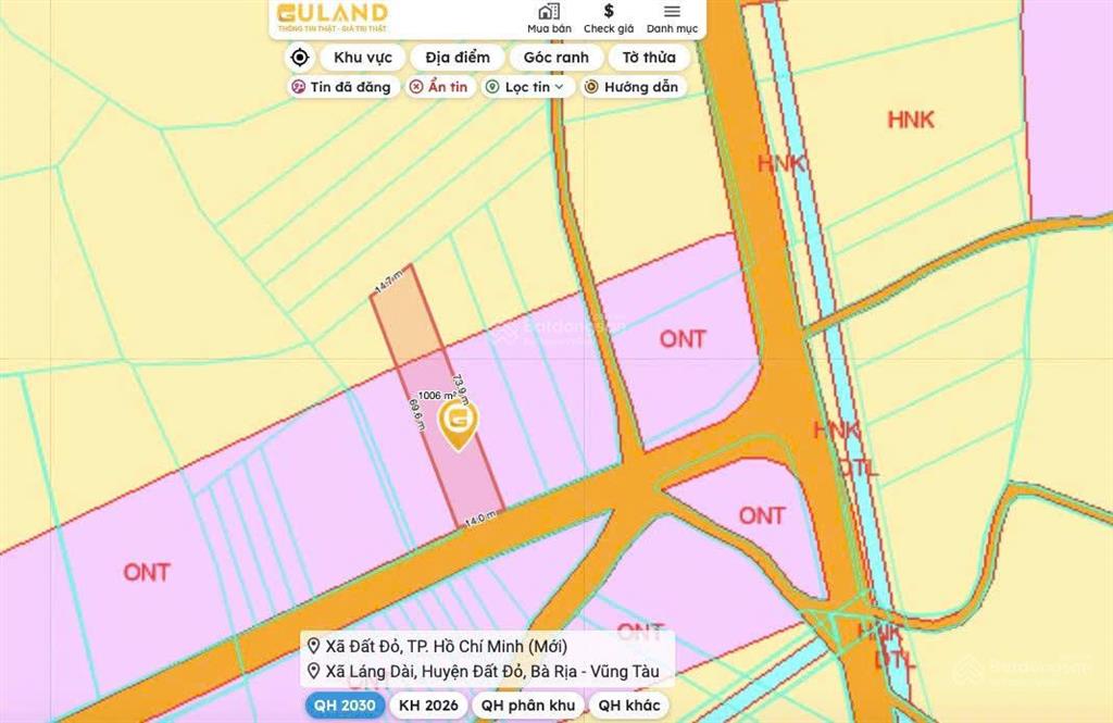 Hiếm  bán nhanh 1,85 tỷ/1000m2  đất đỏ, tphcm  gần biển  dân cư hiện hữu