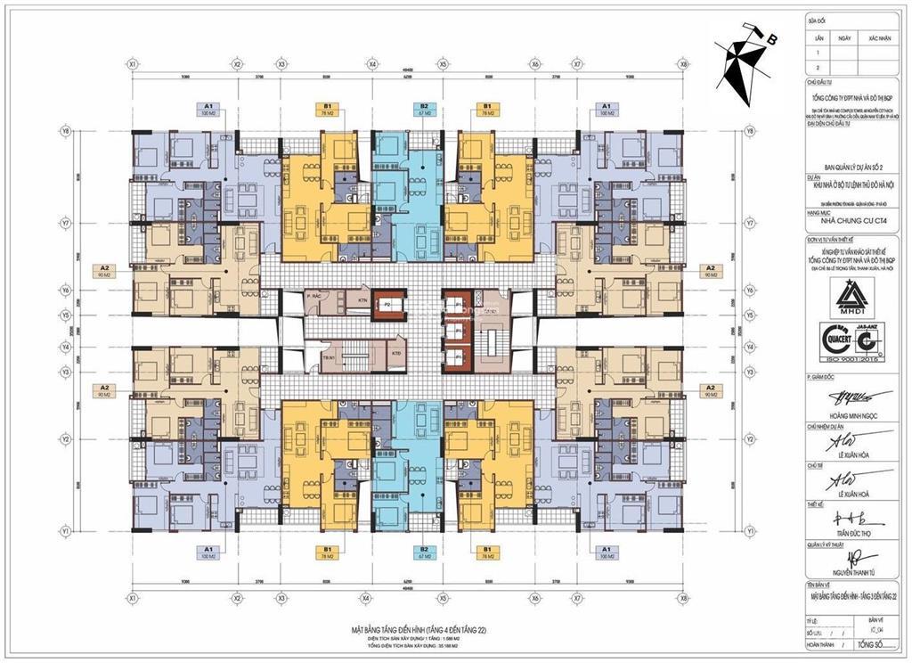 Bán căn hộ chung cư ct4 yên nghĩa, căn góc 101.6m2, 3pn, 2wc, sẵn sổ, giao nhà ngay chỉ 6xtr/m