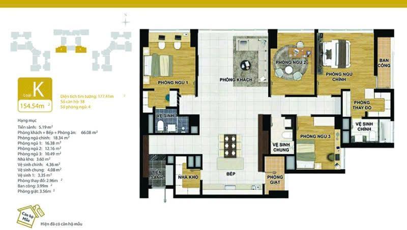 Dinh thự đẳng cấp 154m2, 4pn, 3wc  tài sản hiếm trong starlake chỉ 150tr/m