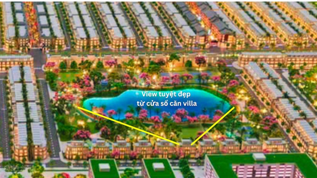Biệt thự hồ, 59.33triệu/m2  hấp dẫn chưa từng có tại tây bắc sg