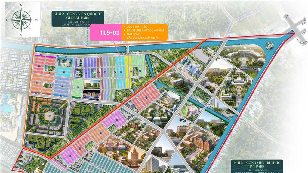 Siêu phẩm góc đại lộ công viên 42m, 4 tầng view trực diện nhánh sông sài gòn
