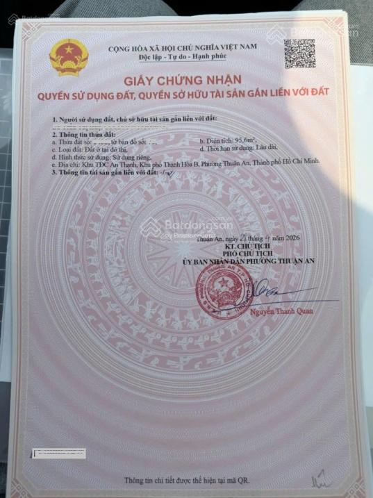 Bán lô góc mặt tiền đường n1 kdc an thạnh gần ngã tư hòa lân 5x19.39m shr giá tốt