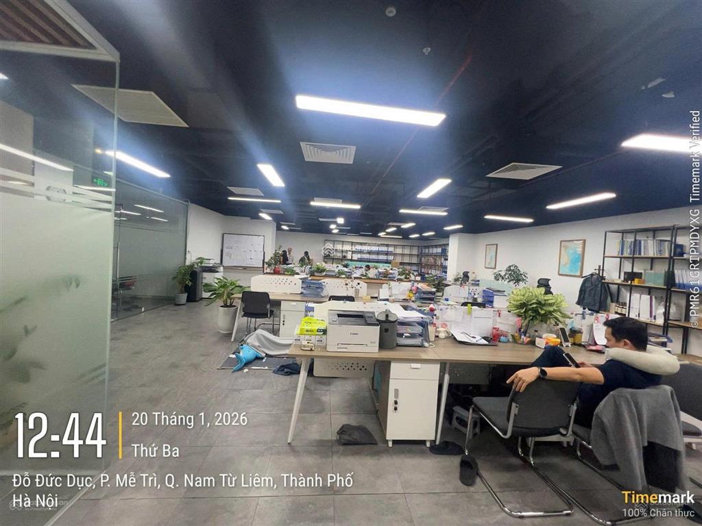 Cho thuê văn phòng vinhomes west point 180m² giá chỉ 235k/m sẵn phòng, làm ngoài giờ free