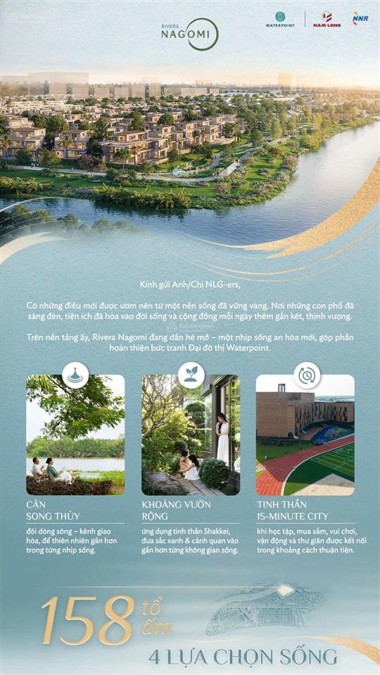 Nhà phố vườn liền kề tại waterpoint, mở hàng trực tiếp chủ đầu tư, thanh toán tiến độ đến 24 tháng