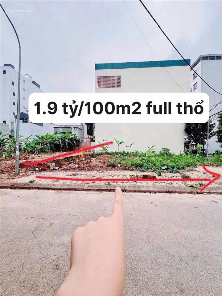 Hàng hiếm hòa lạc chỉ 2 tỷ, 100m2 full thổ cư, mặt tiền 6,8m, gần metro, cn cao, các trường đh