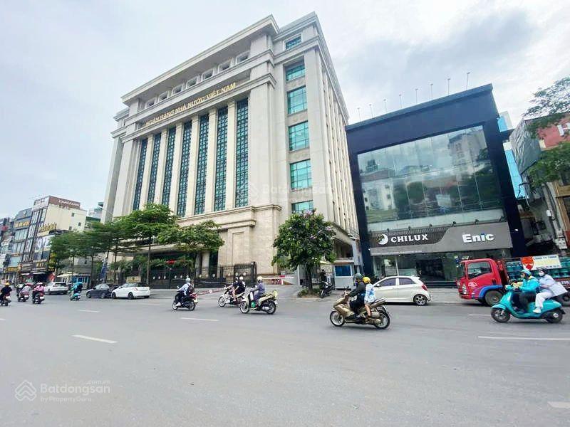 90 tỷ nhỉnh sở hữu toà nhà mp đê la thành 320m2*12t mt 14m lô góc 3 thoáng, dòng tiền 550tr/th
