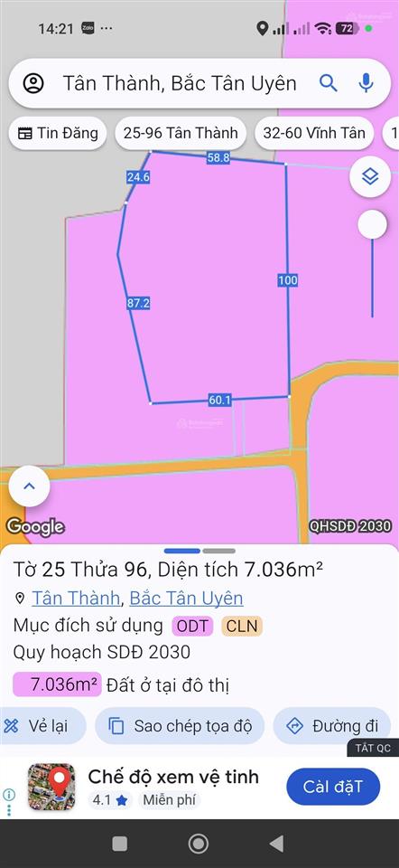 Bán đất mặt tiền đường nhựa làm kho xưởng