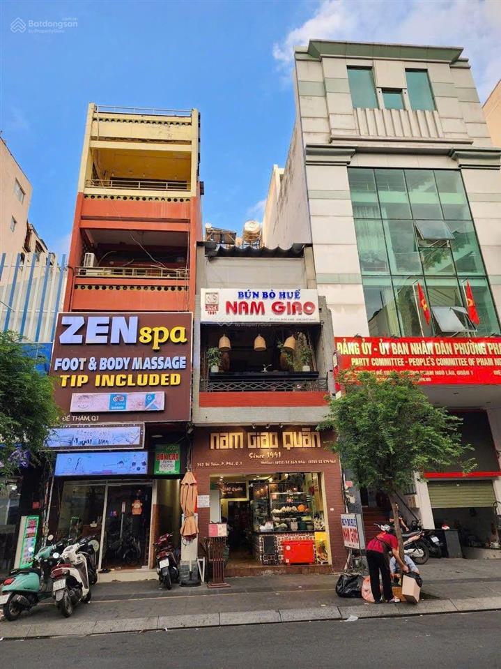 Bán nhà mặt tiền 242 đề thám, phạm ngũ lão, quận 1, 4m x 23m, giá 67 tỷ