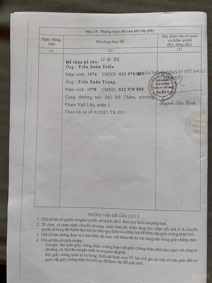 Bán nhà mặt tiền 242 đề thám, phạm ngũ lão, quận 1, 4m x 23m, giá 67 tỷ