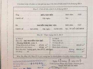 Bán quỹ đất siêu vị trí gần hai bà trưng, p. đa kao, quận 1. dt 17.64 x 45m, giá 800 tỷ