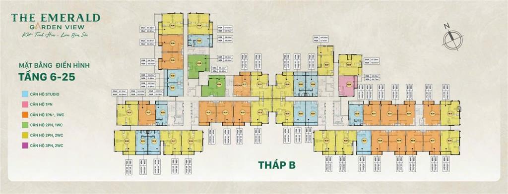 Giỏ hàng đẹp the emerald garden view, giá bán 36 triệu/m2, thanh toán chỉ 9 triệu đồng/tháng