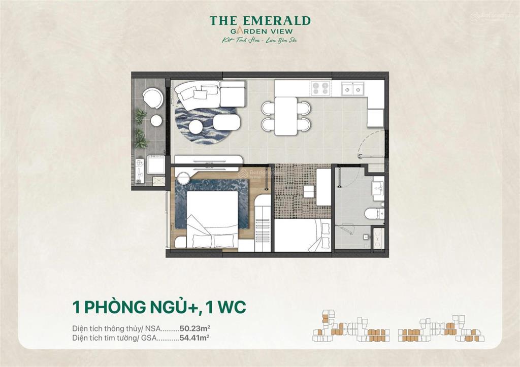 Giỏ hàng đẹp the emerald garden view, giá bán 36 triệu/m2, thanh toán chỉ 9 triệu đồng/tháng